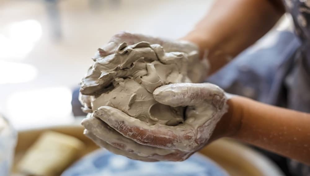 Clay in a Potter’s hands - picture courtesy of DedMityay